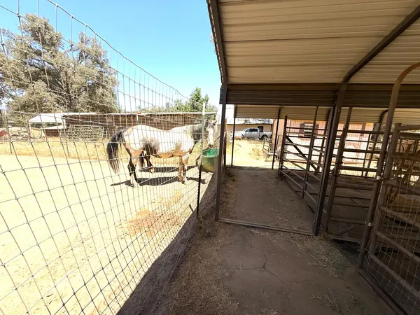 a backyard of a house with wooden fence and deck
