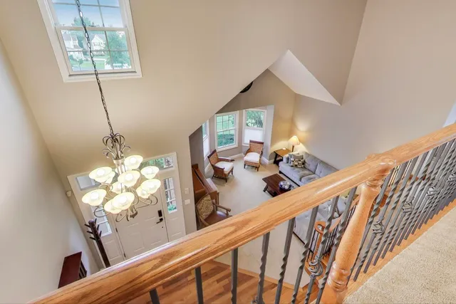 a view of a porch with furniture