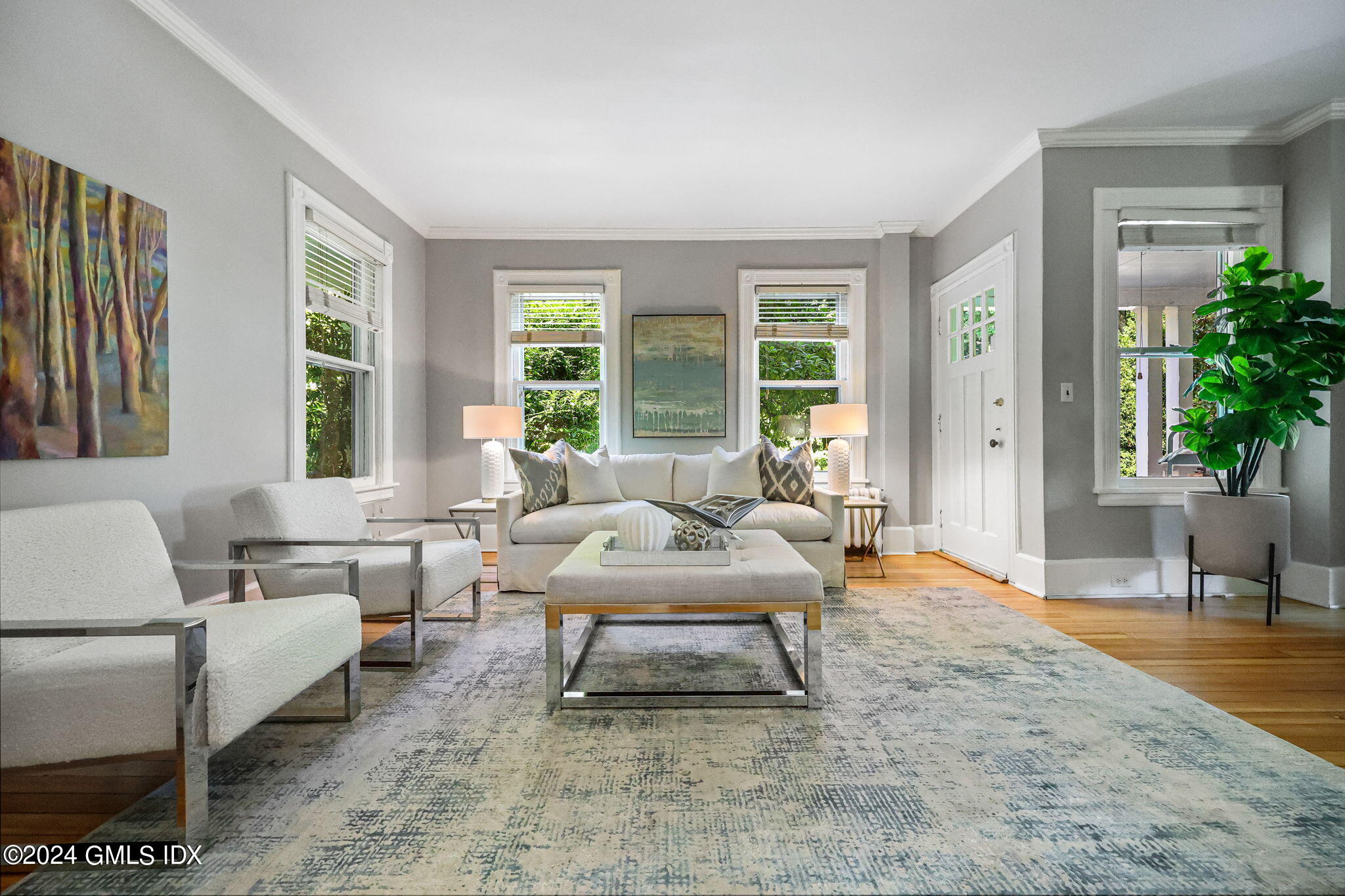 8 Hendrie Avenue Riverside, CT 06878 - Photo 9 of 33 a living room with furniture and a large window