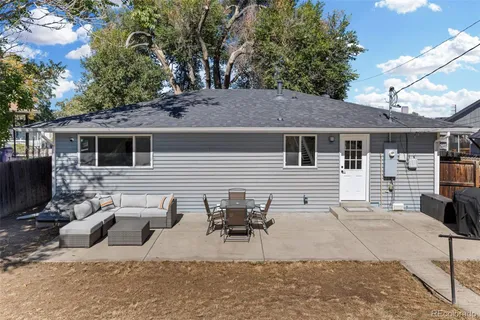 a backyard of a house