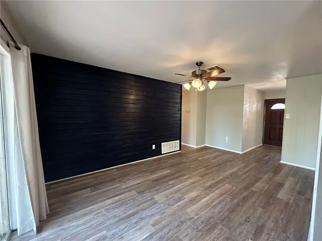 a view of a livingroom with a chandelier