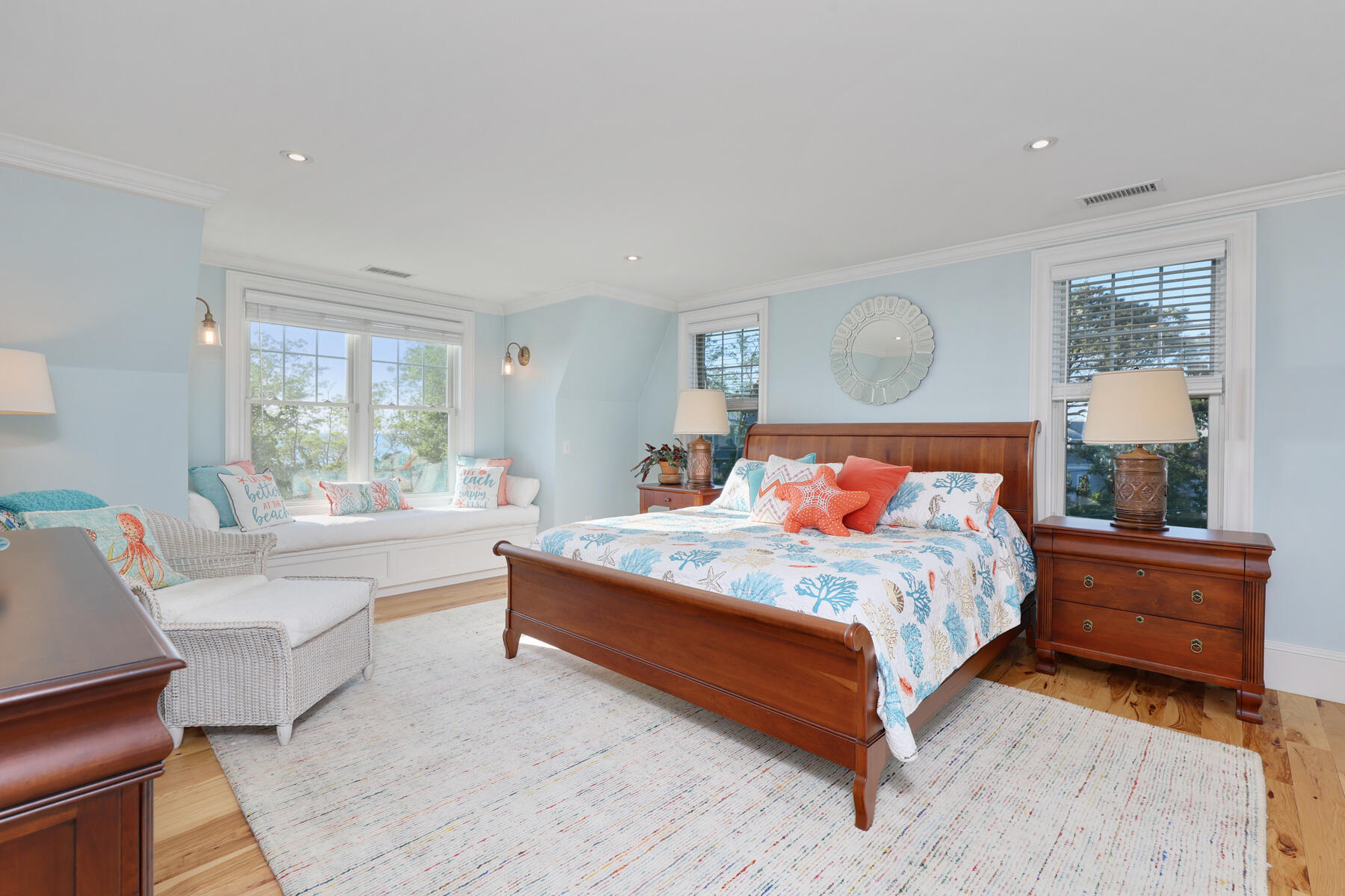 345 Robbins Hill Road Brewster, MA 02631 - Photo 63 of 95 a bedroom with a large bed and a couch