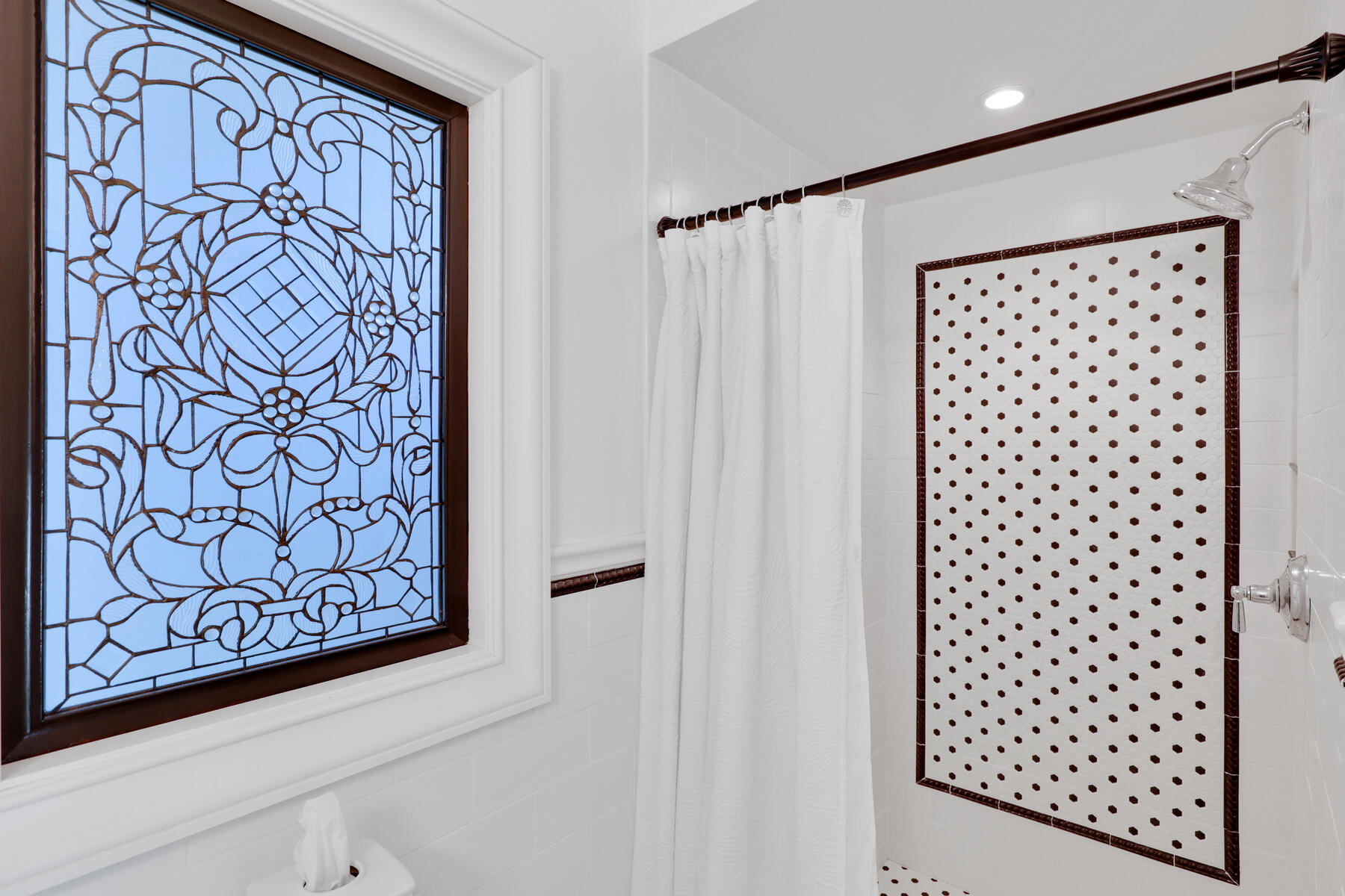 345 Robbins Hill Road Brewster, MA 02631 - Photo 83 of 95 a bathroom with a shower and a shower curtain