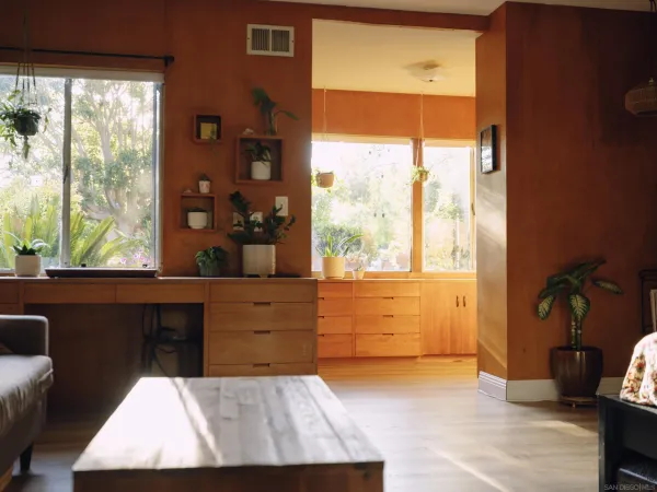 a view of a window and sitting area