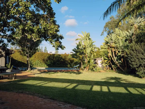 a view of swimming pool with an outdoor space
