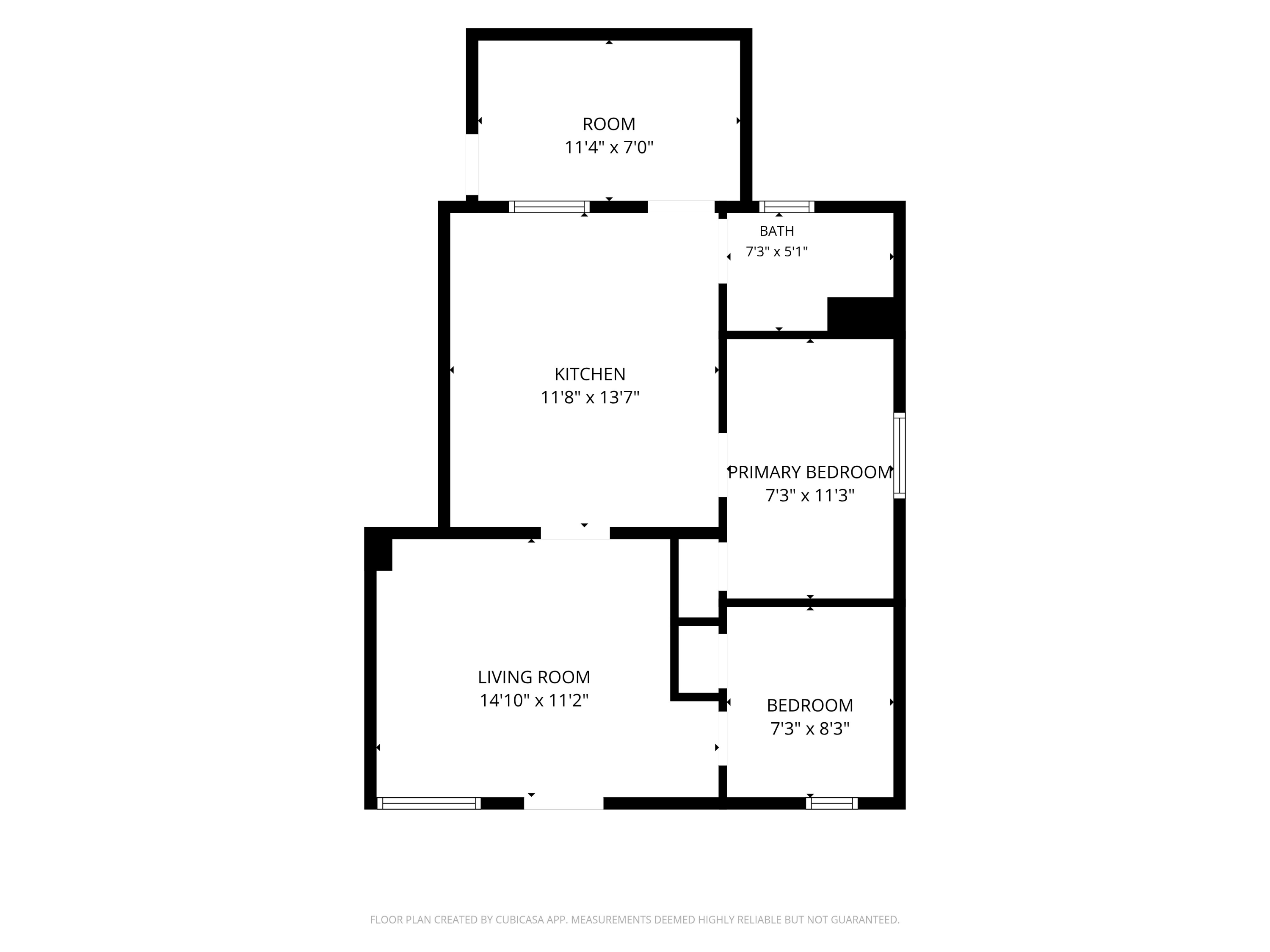 1028 South Memorial Drive Racine, WI 53403 - Photo 18 of 18 2 Bedroom Floor Plan
