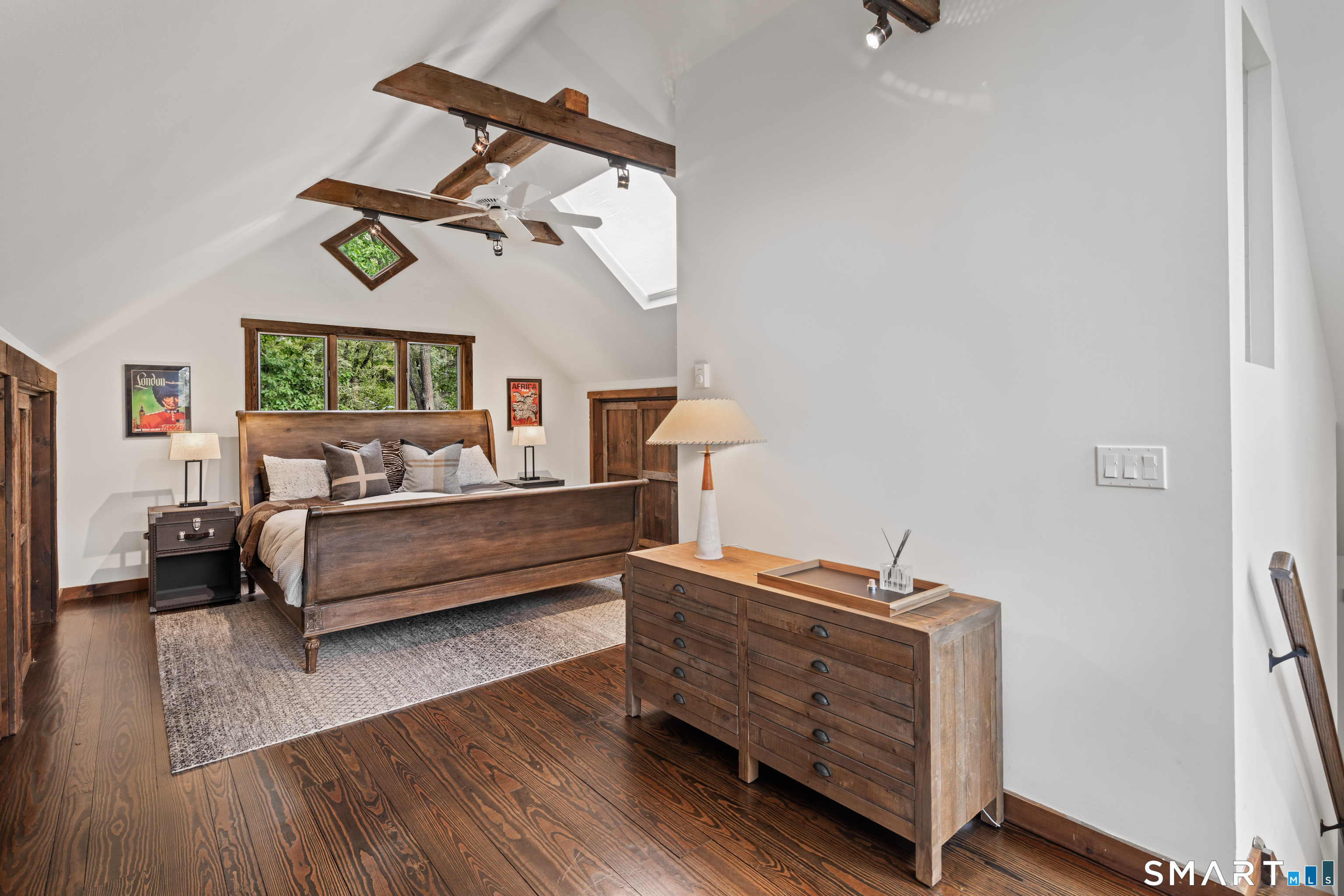 129 Davis Hill Road Weston, CT 06883 - Photo 32 of 40 a bedroom with furniture and wooden floor