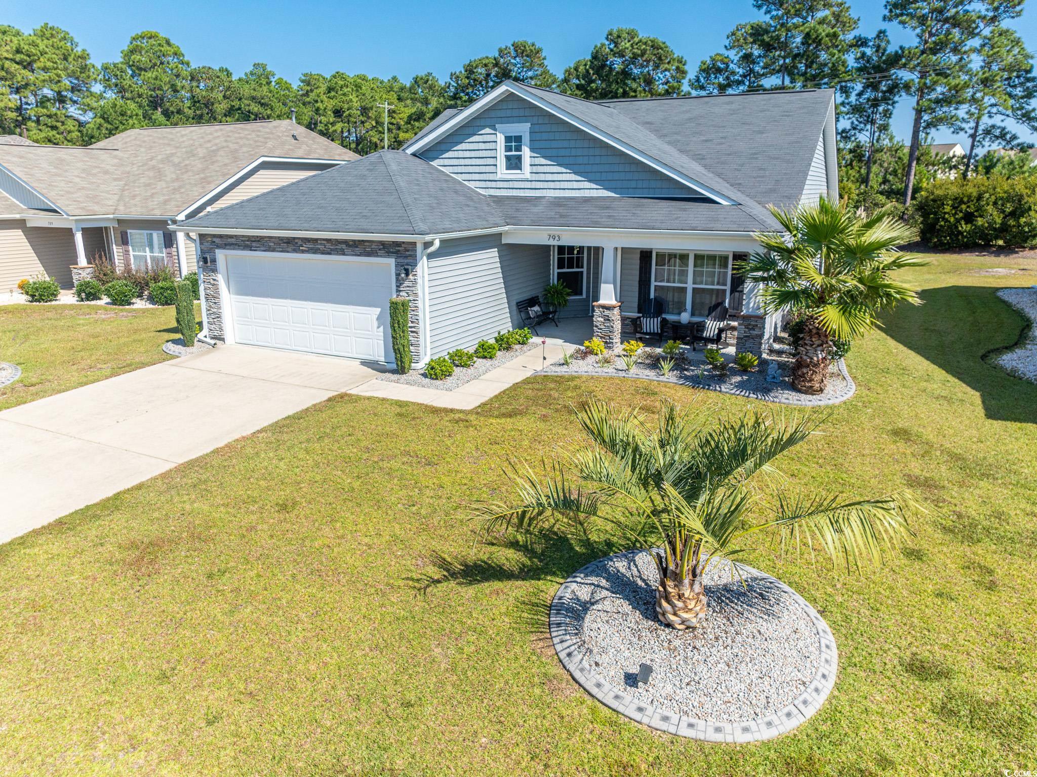 793 Old Castle Loop Myrtle Beach, SC 29579 - Photo 39 of 39 Craftsman-style home with a front yard, a garage,