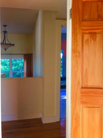 a view of front door