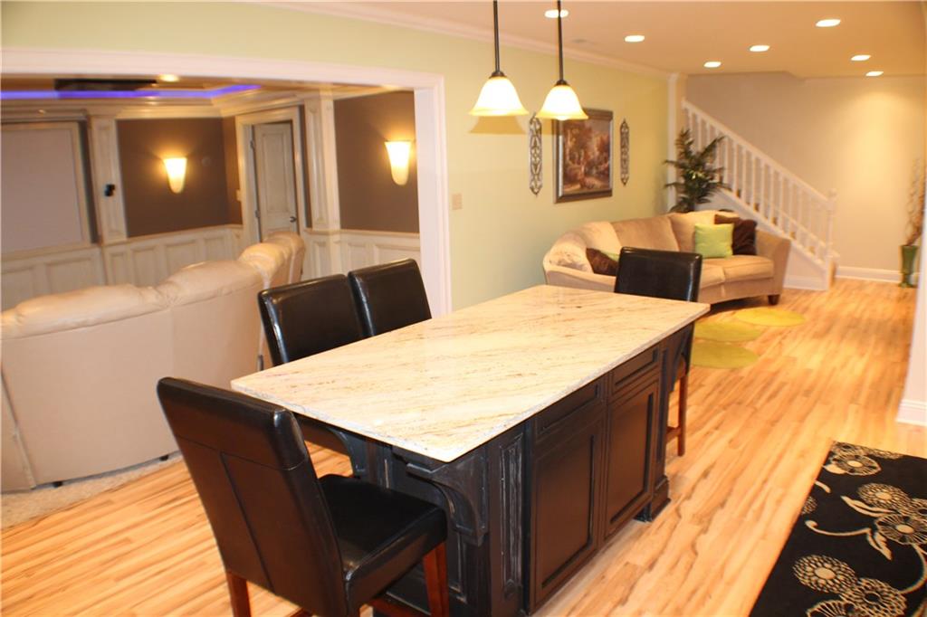 2667 Snake Run Road Wampum, PA 16157 - Photo 20 of 25 Family Room/Second Kitchen in Lower Level