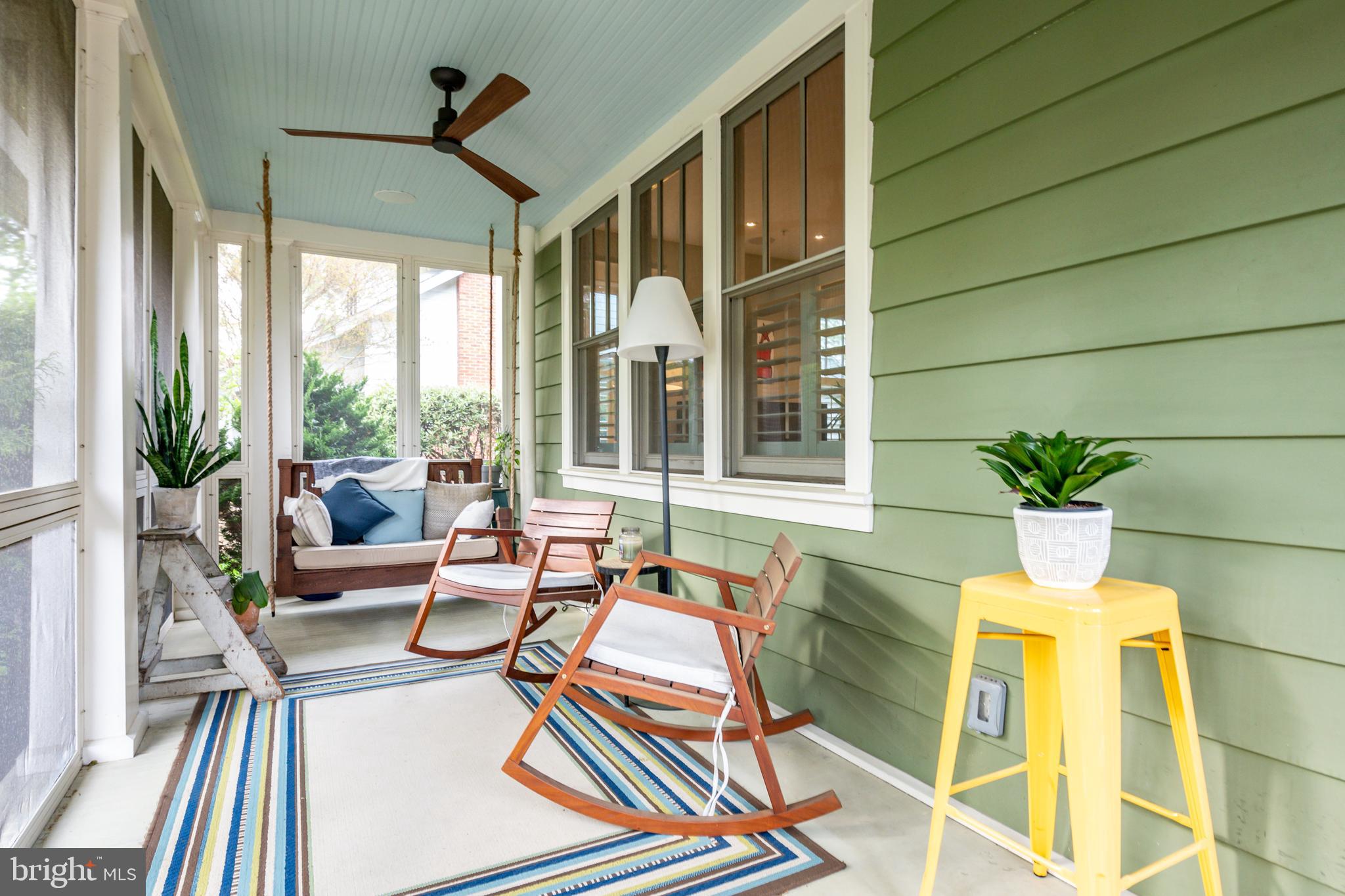 5809 Sherier Place Northwest Washington, DC 20016 - Photo 2 of 48 Screened front porch