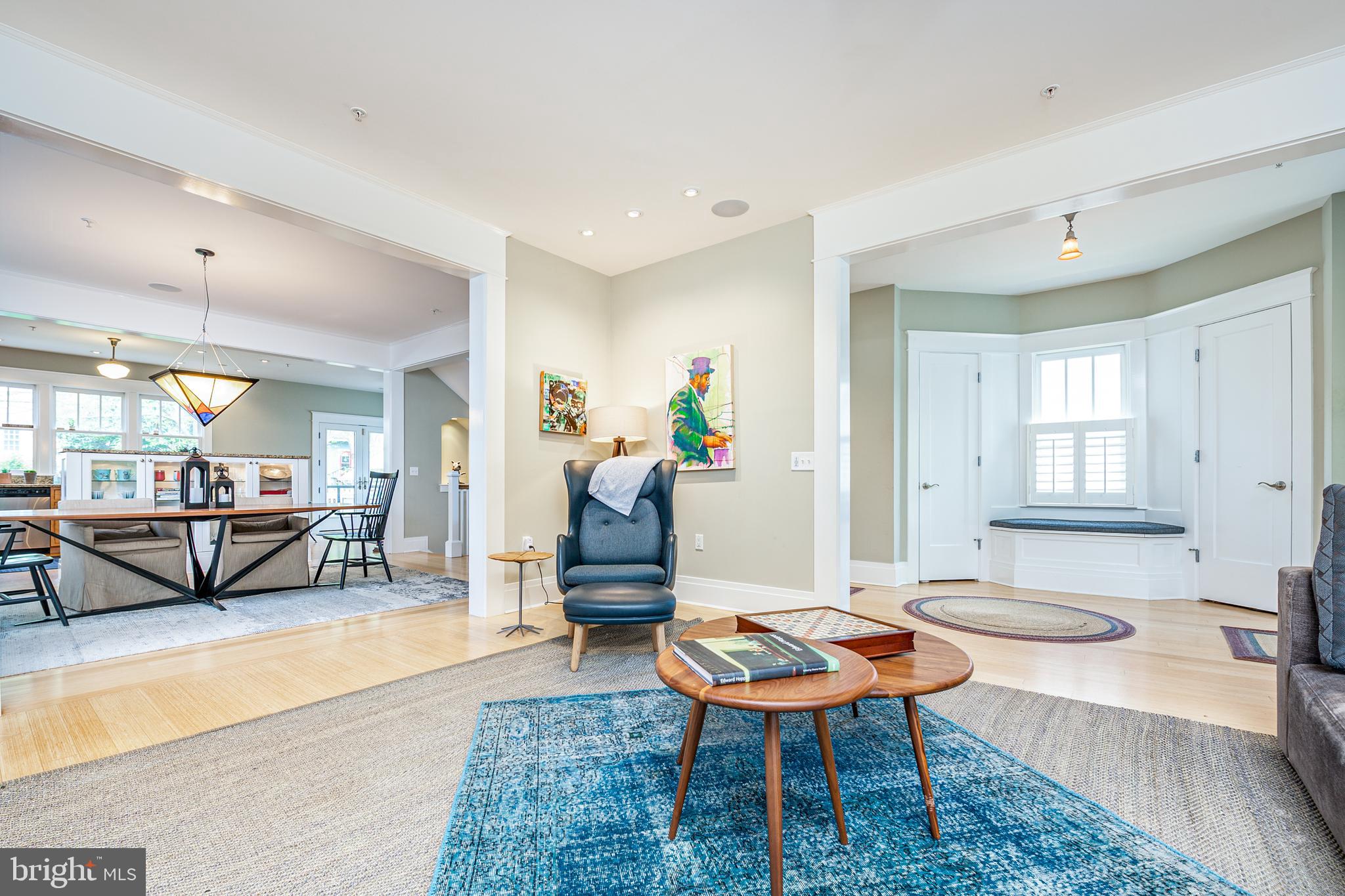 5809 Sherier Place Northwest Washington, DC 20016 - Photo 5 of 48 Living room looking toward dining room