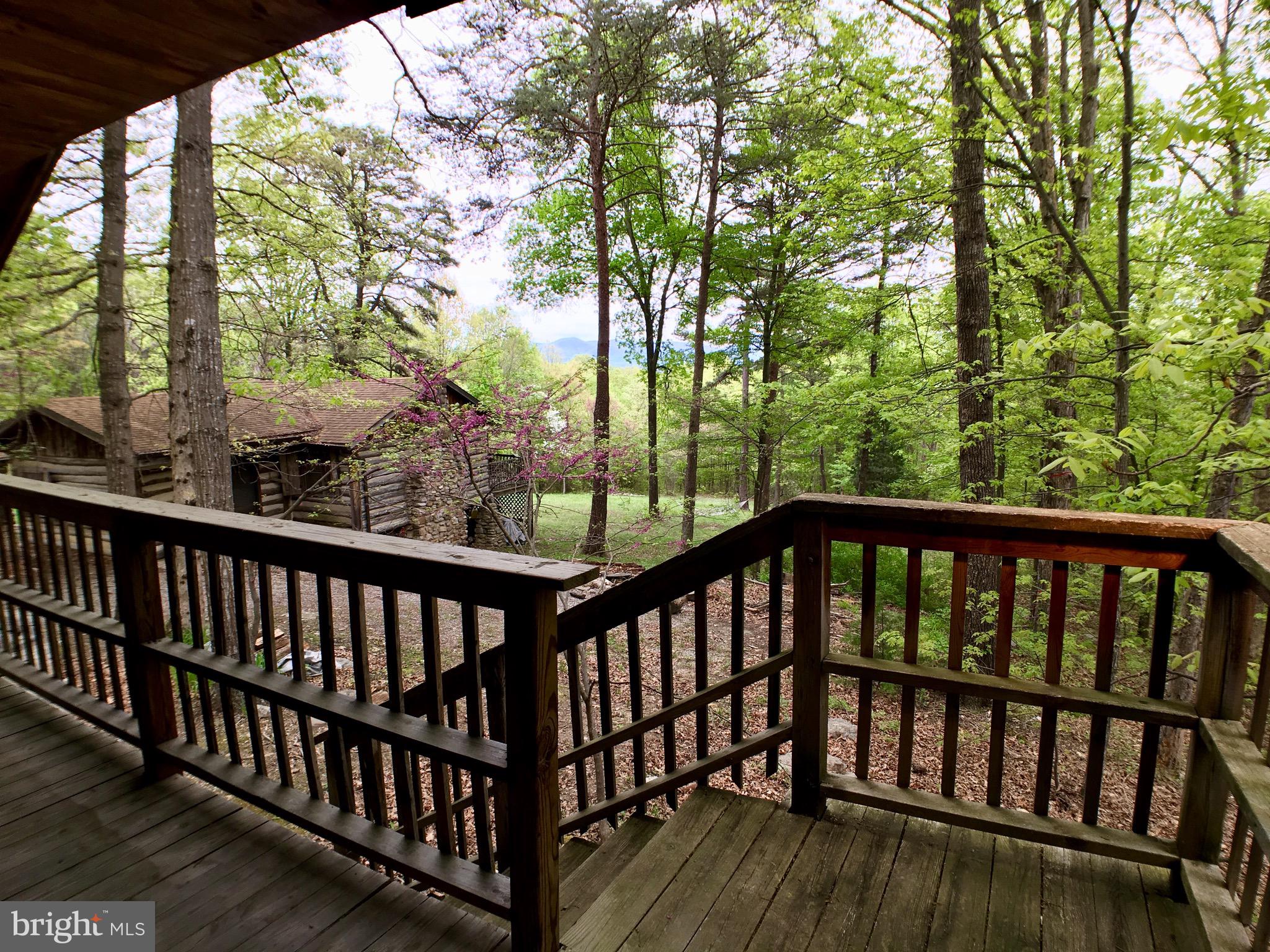 1515 Fort Valley Road Luray, VA 22835 - Photo 128 of 148 Secondary Cabin - Covered Rear Deck Mountain View
