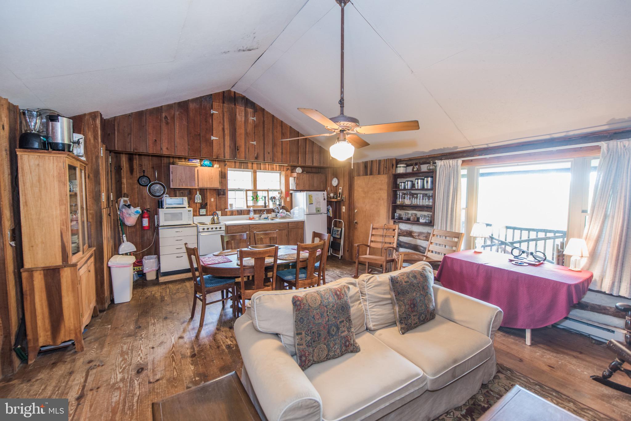 1515 Fort Valley Road Luray, VA 22835 - Photo 4 of 148 Main Cabin -Kitchen/Dining/Living & Wood Fireplace