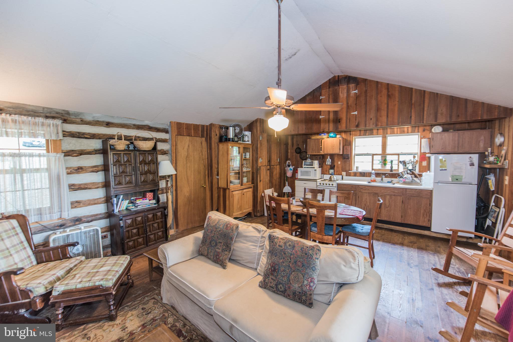 1515 Fort Valley Road Luray, VA 22835 - Photo 5 of 148 Main Cabin -Kitchen/Dining/Living & Wood Fireplace