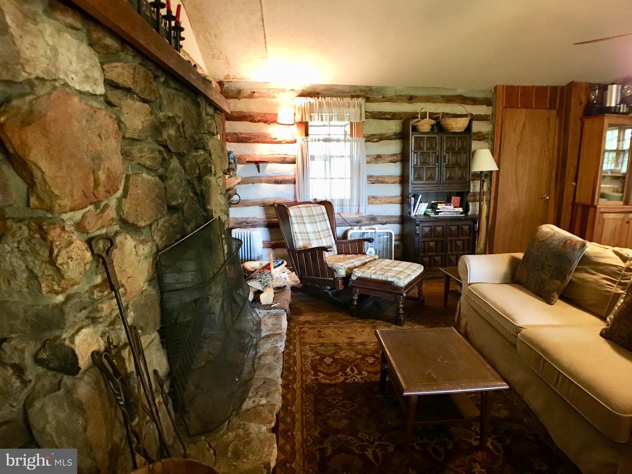 1515 Fort Valley Road Luray, VA 22835 - Photo 77 of 148 Main Cabin -Kitchen/Dining/Living & Wood Fireplace