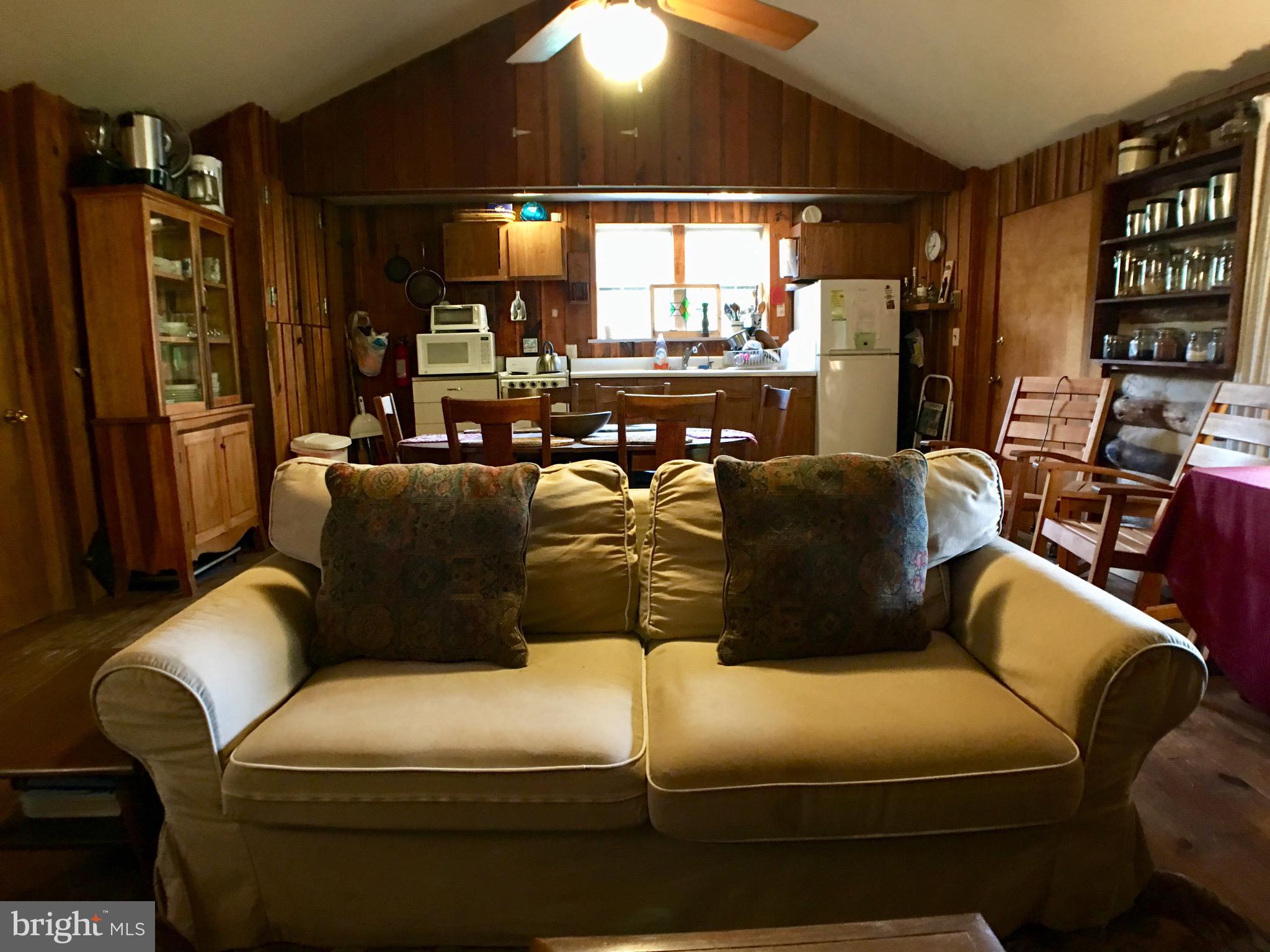 1515 Fort Valley Road Luray, VA 22835 - Photo 81 of 148 Main Cabin -Kitchen/Dining/Living & Wood Fireplace
