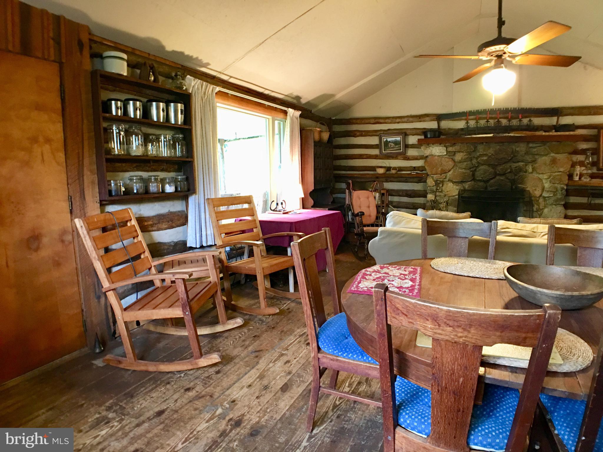 1515 Fort Valley Road Luray, VA 22835 - Photo 83 of 148 Main Cabin -Kitchen/Dining/Living & Wood Fireplace