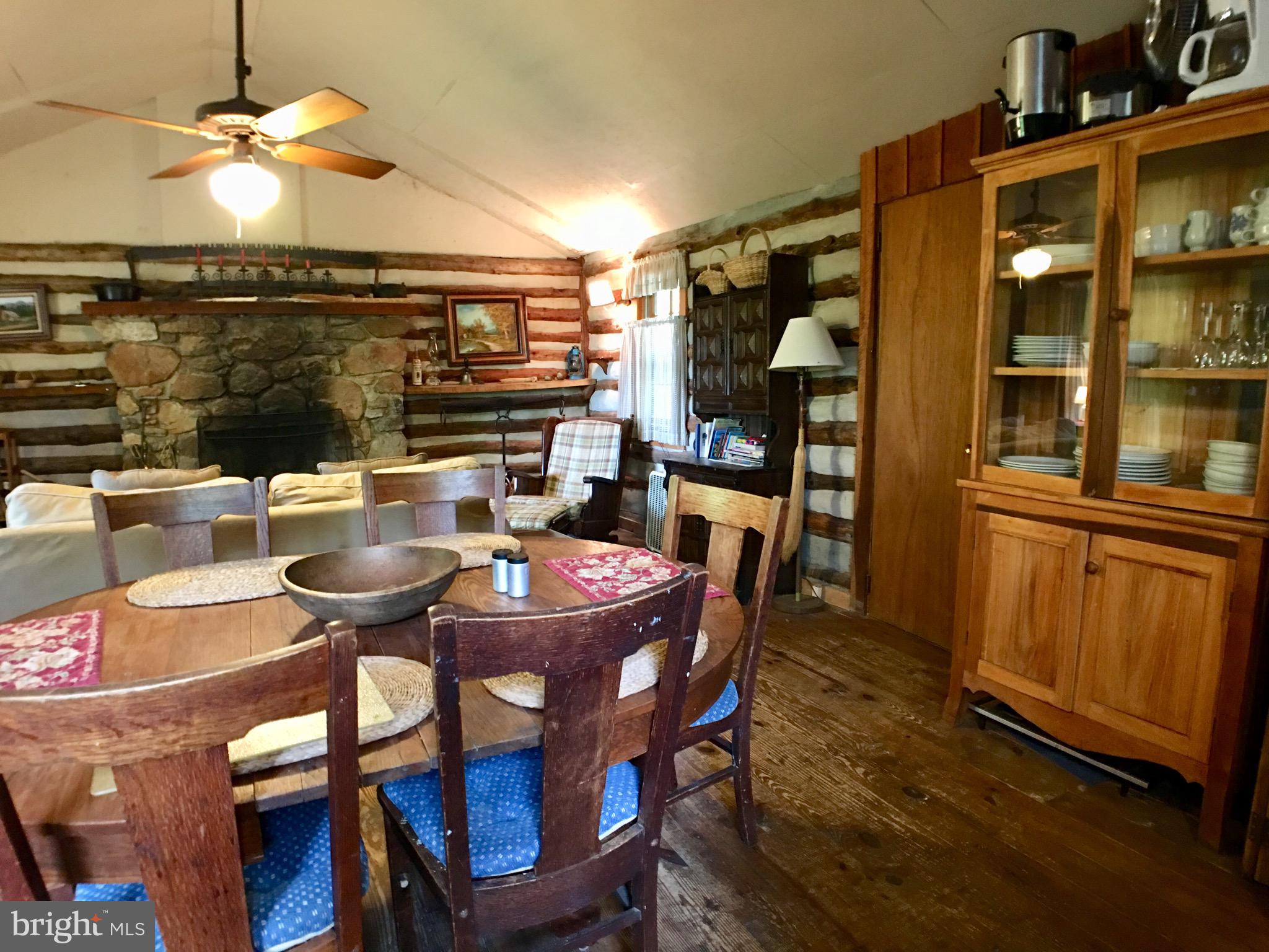 1515 Fort Valley Road Luray, VA 22835 - Photo 85 of 148 Main Cabin -Kitchen/Dining/Living & Wood Fireplace