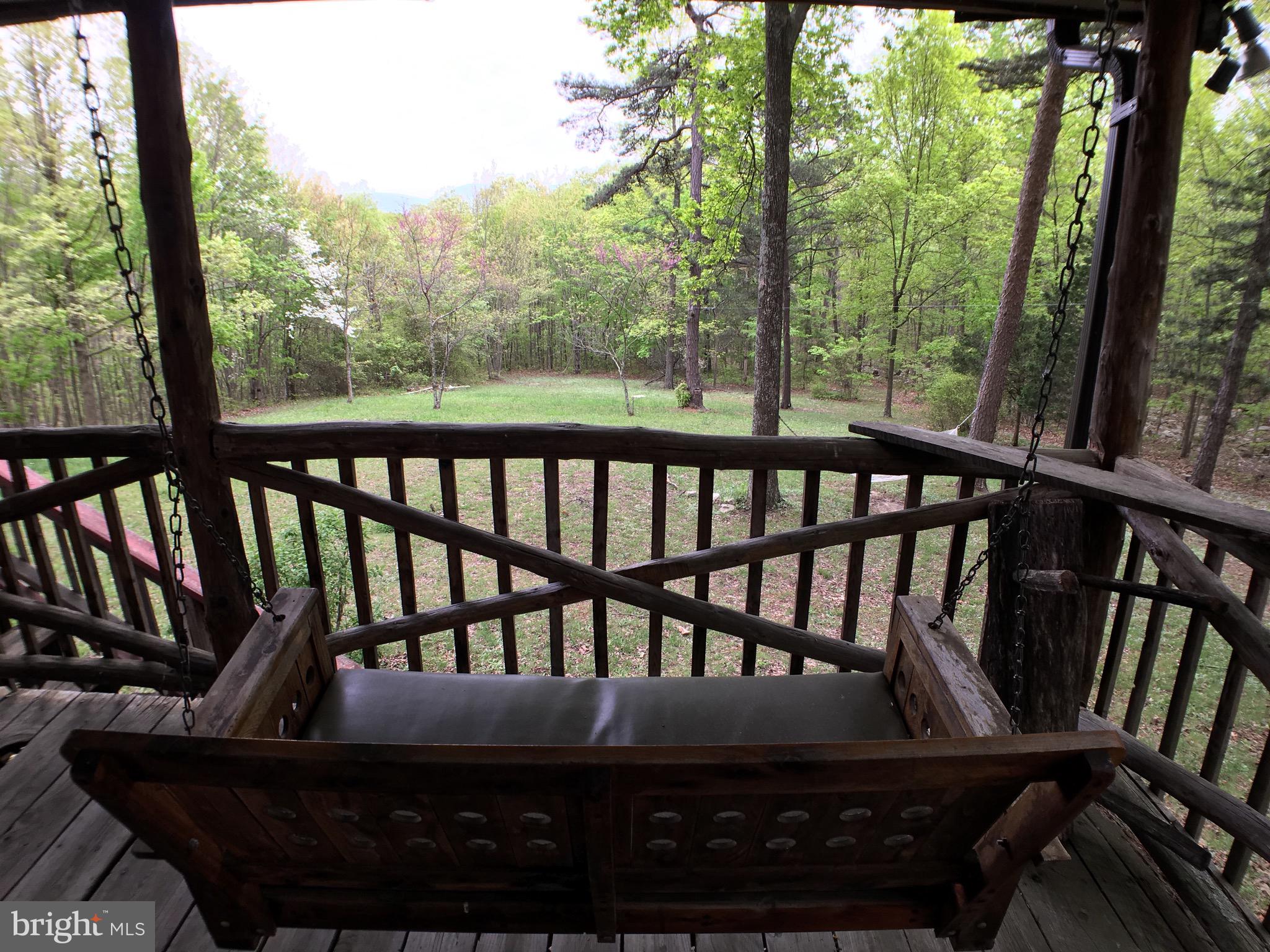 1515 Fort Valley Road Luray, VA 22835 - Photo 92 of 148 Main Cabin - Covered Rear Deck Swing