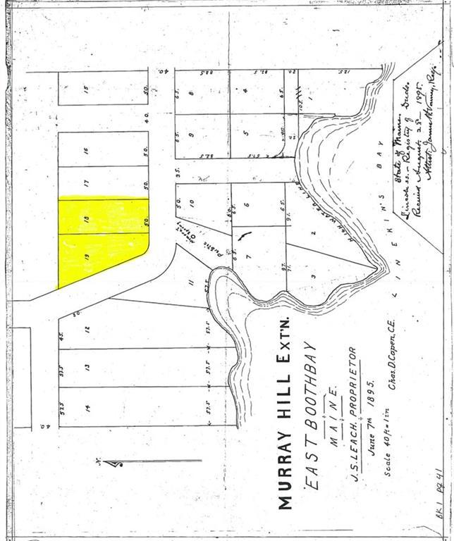 0 Murray Hill Road East Boothbay, ME 04544 - Photo 2 of 3 Original Murray Hill Plan
