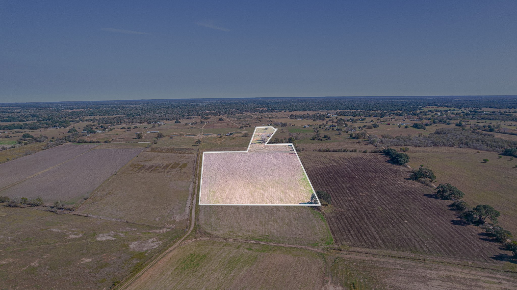 28-acres Shaws Bend Road Columbus, TX 78934 - Photo 15 of 22 an aerial view of a house