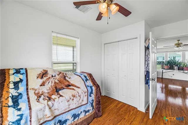 a view of a swimming pool and an ocean view