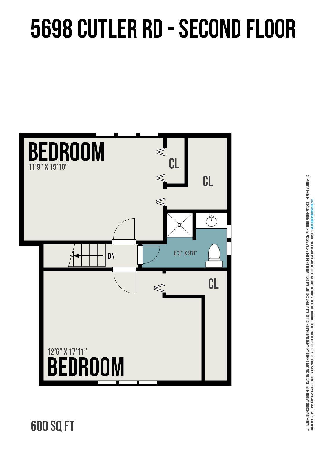 5698 Cutler Road Lakeview, MI 48850 - Photo 36 of 36 Second Floor plan