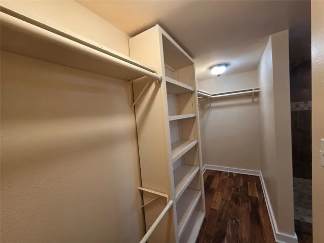 a view of walk in closet