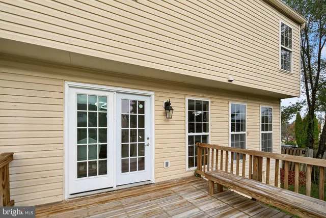 a view of a house with deck and deck