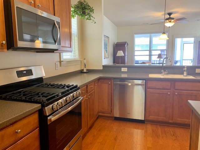 4600 All Points View Way Raleigh, NC 27614 - Photo 7 of 27 Brand new gas range installed 6/19! Newer stainless microwave and dishwasher, too! Kitchen