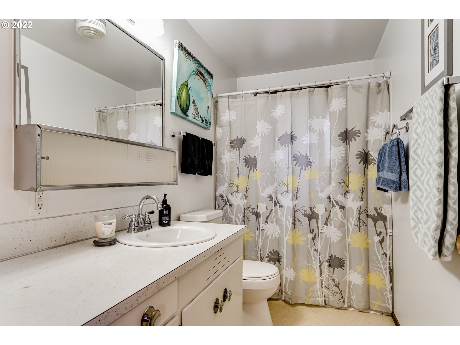 305 37th Street Springfield, OR 97478 - Photo 9 of 18 a bathroom with a sink and a mirror