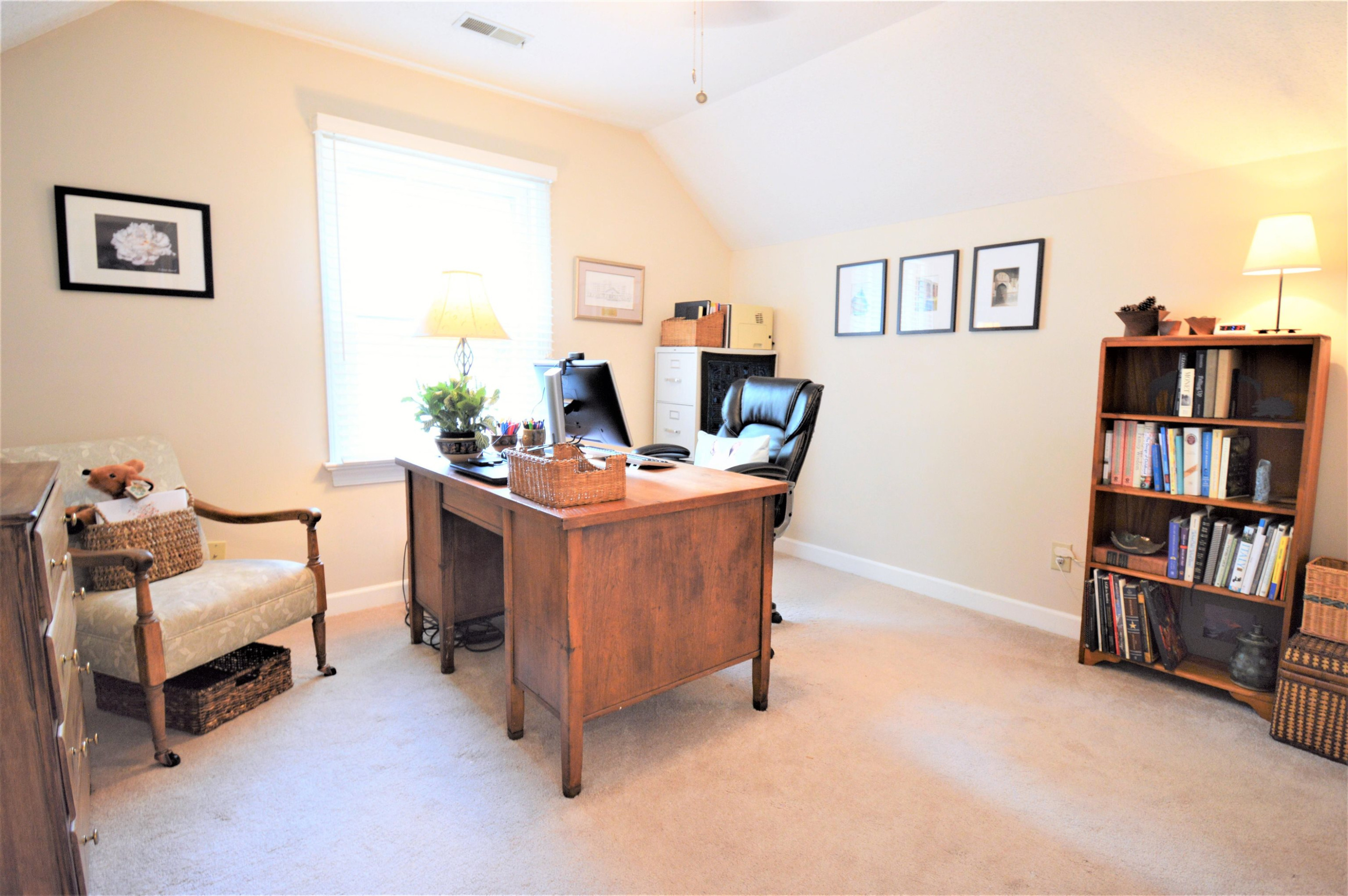 7008 Sandringham Drive Raleigh, NC 27613 - Photo 23 of 52 The owner is using this bedroom as a private office. This bedroom also has a new ceiling fan. Secondary Bedroom