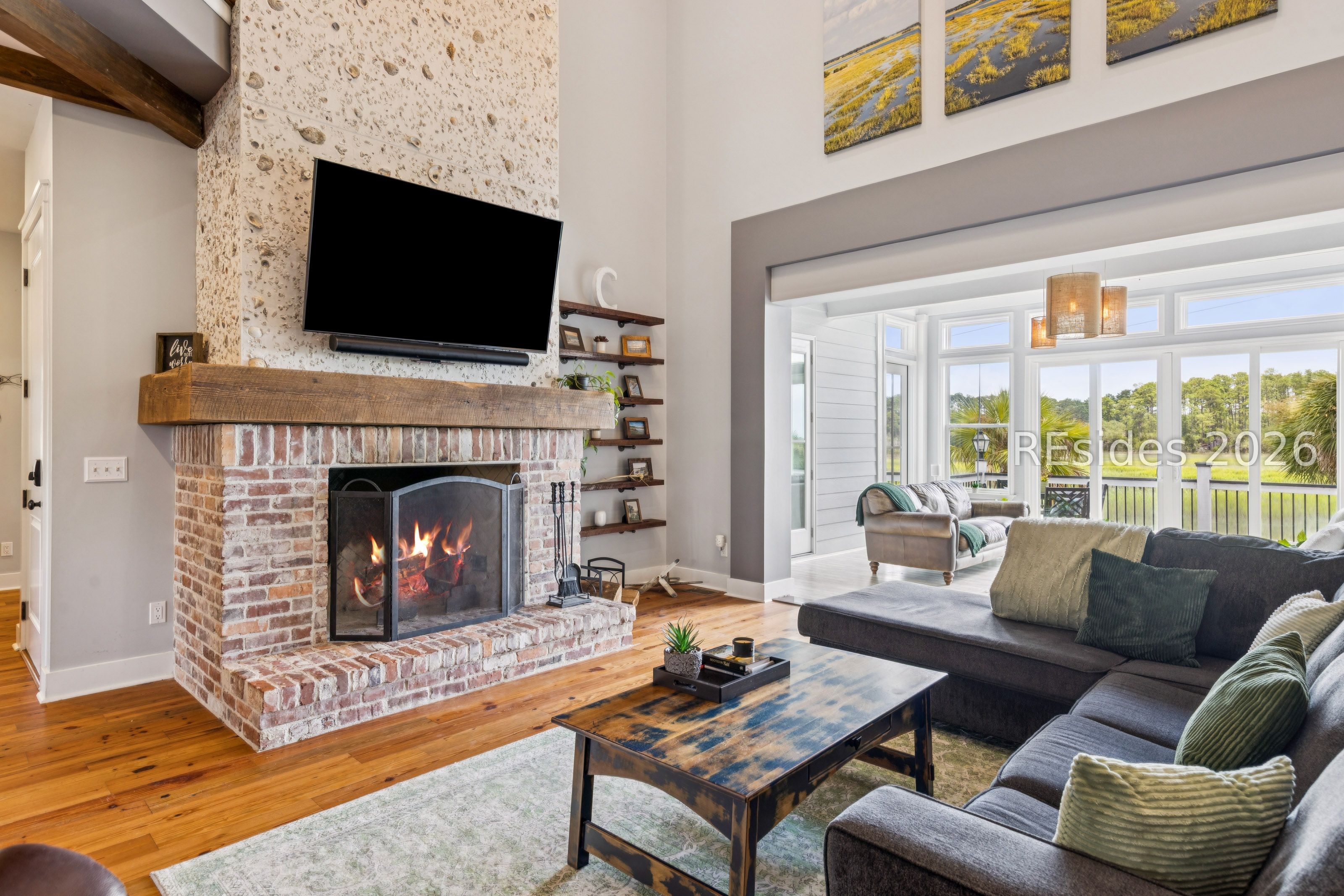 41 Buck Point Road Bluffton, SC 29910 - Photo 12 of 68 Cozy wood burning fireplace