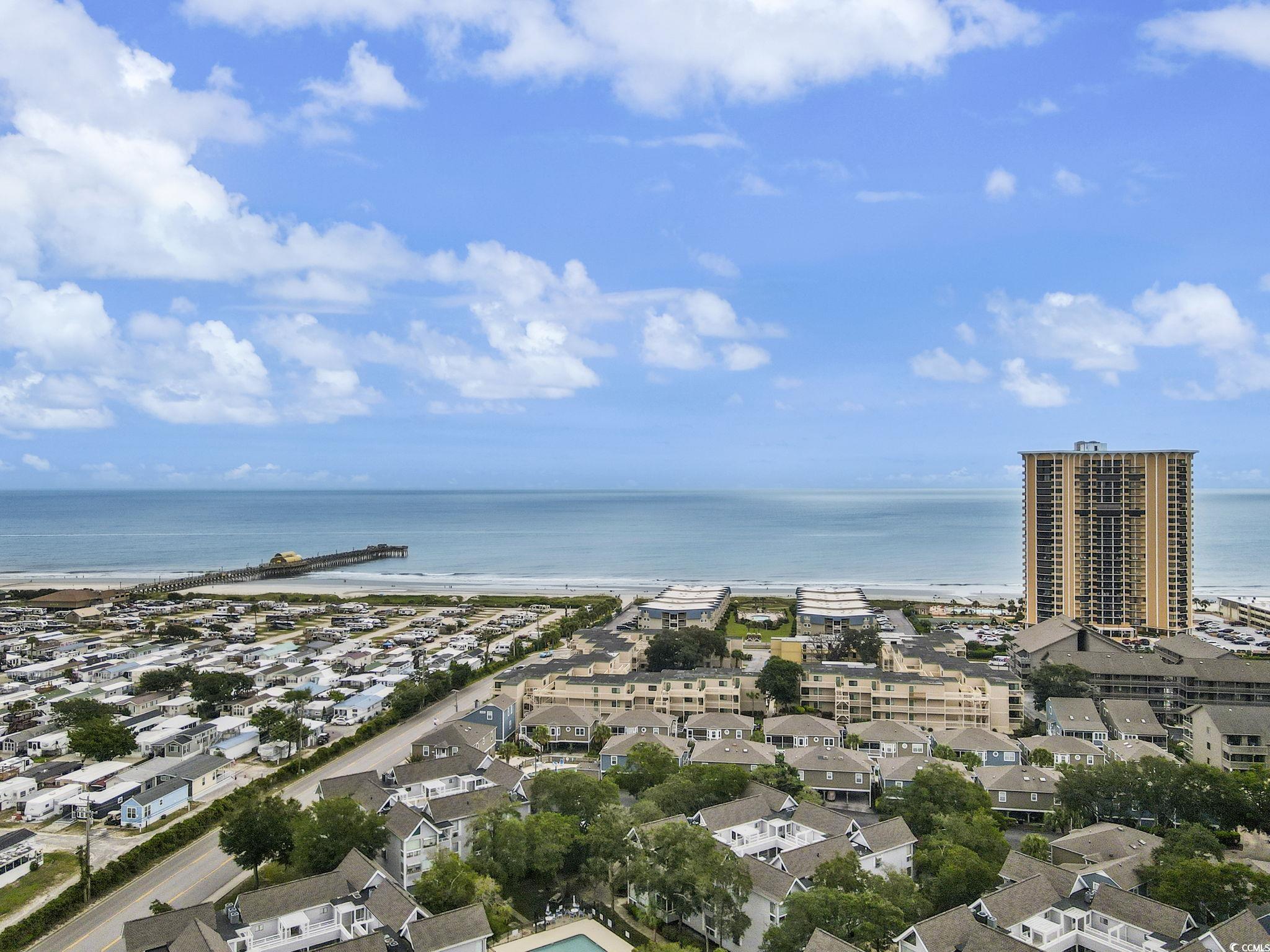 351 Lake Arrowhead Road, Unit 2206 Myrtle Beach, SC 29572 - Photo 39 of 40 Aerial view of property's location with a nearby body of water and nearby suburban area