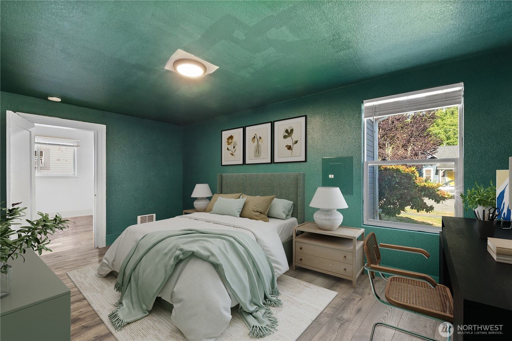 206 South Baker Street Mount Vernon, WA 98273 - Photo 11 of 31 a bedroom with a bed and a window