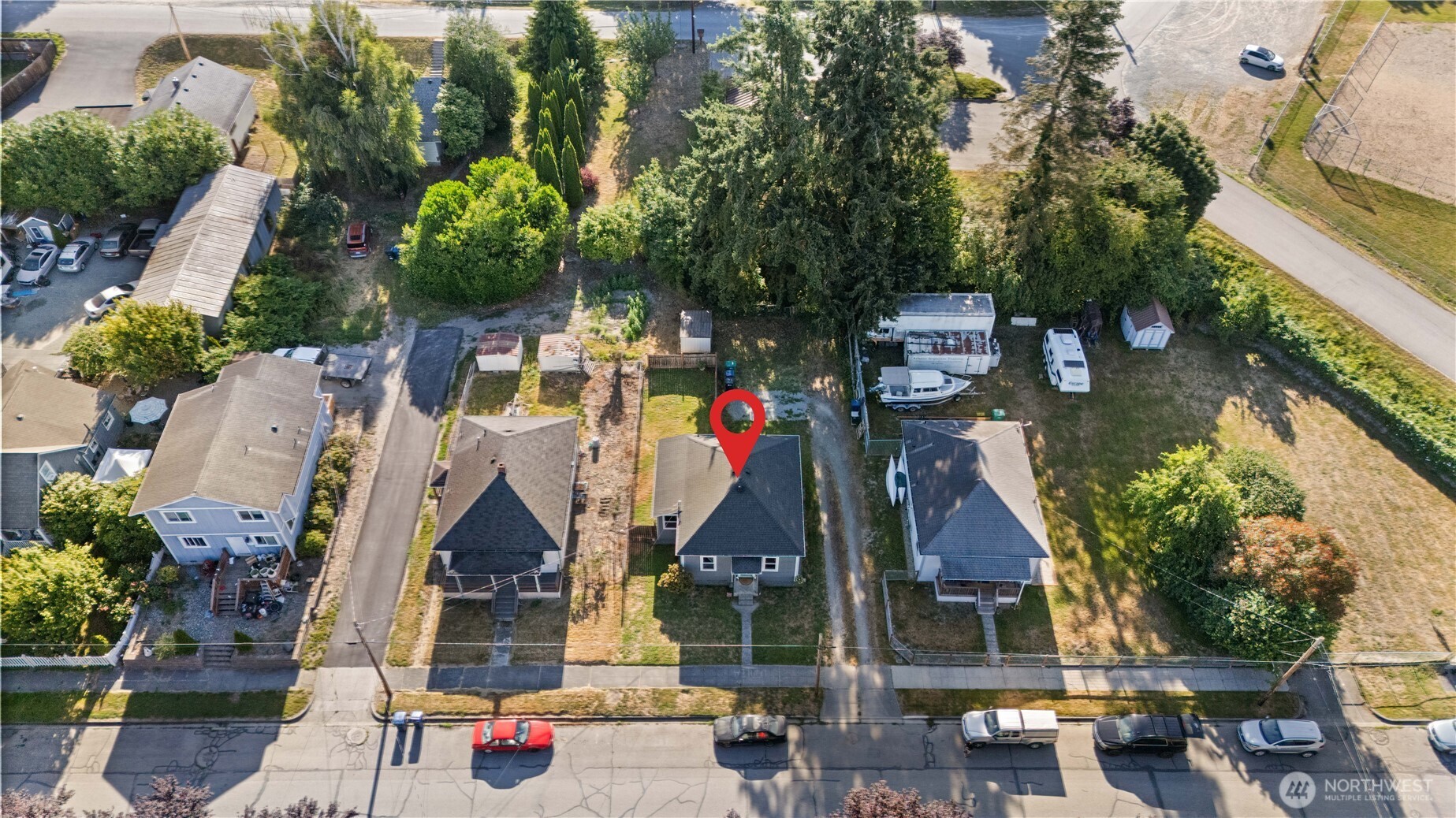 206 South Baker Street Mount Vernon, WA 98273 - Photo 29 of 31 an aerial view of multiple house