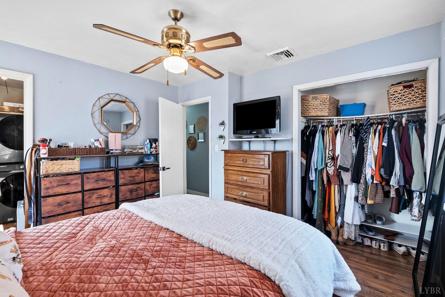 119 Dogwood Street Amherst, VA 24521 - Photo 22 of 37 a bedroom with a bed and a flat screen tv