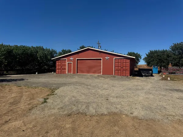 a view of a sign board with a tree