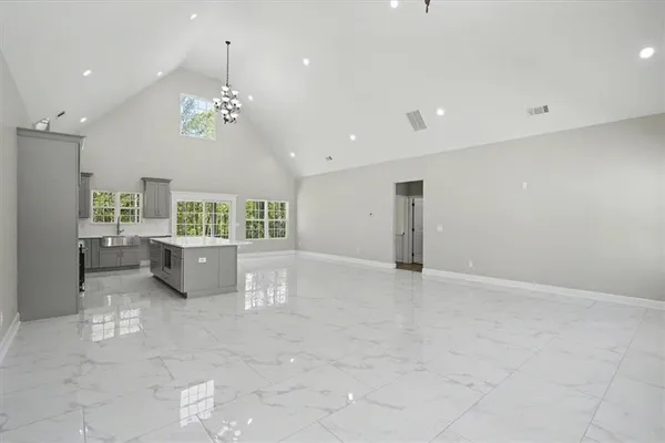 a view of an entryway with a window