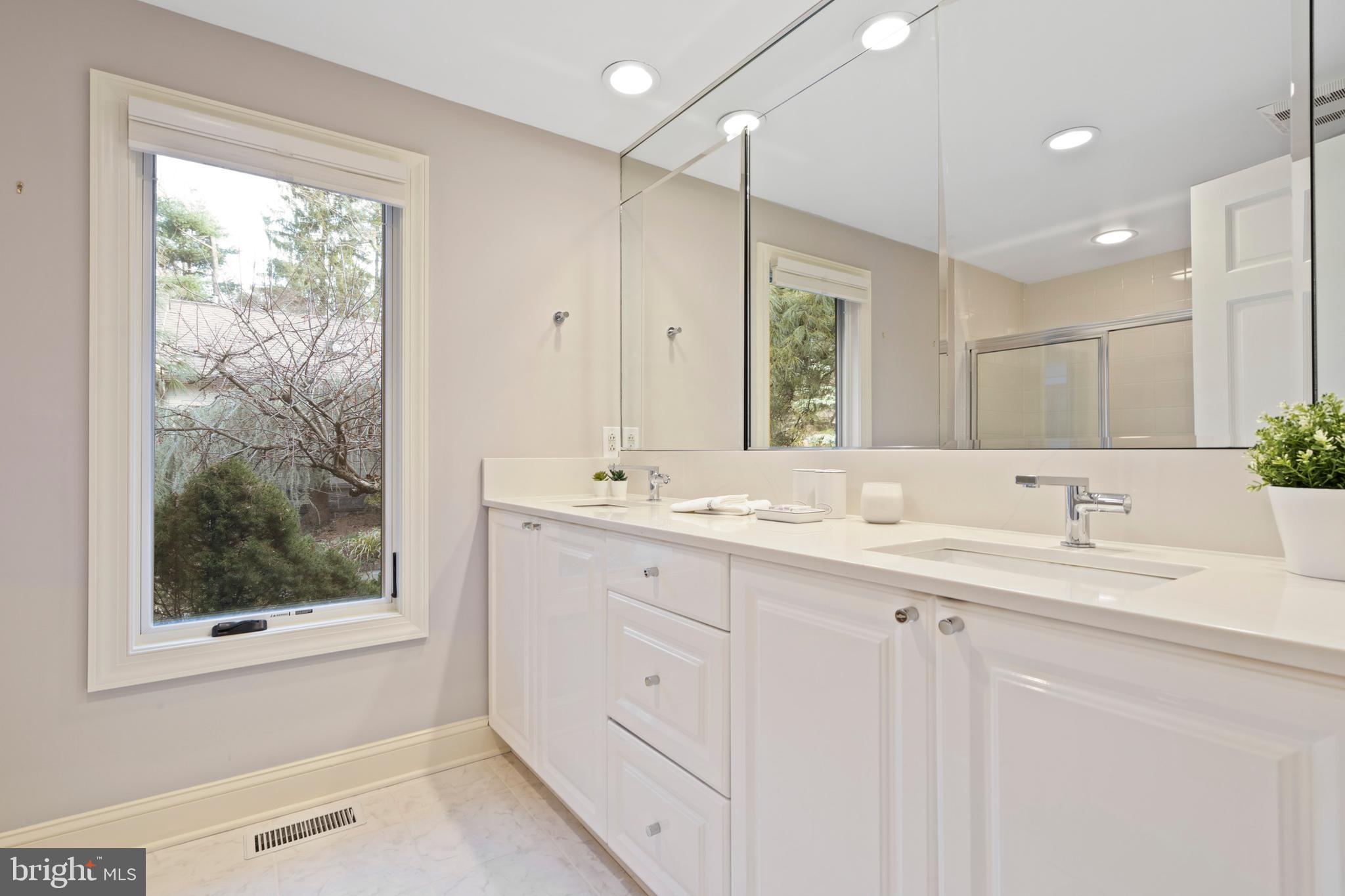 1552 Mt Pleasant Road Villanova, PA 19085 - Photo 53 of 86 shared hall bath w double sink vanity