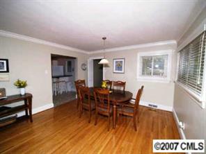 4311 Castlewood Road Charlotte, NC 28209 - Photo 4 of 8 a view of a dining room with furniture and wooden floor
