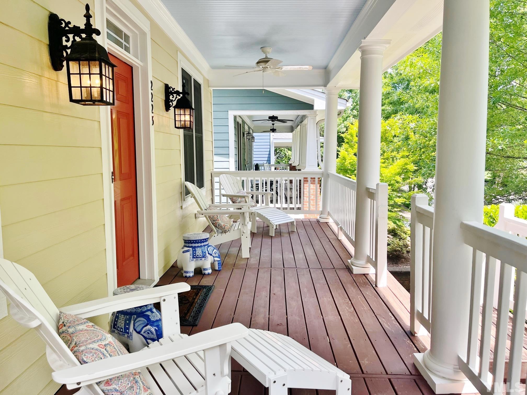 2223 Cloud Cover Lane Raleigh, NC 27614 - Photo 2 of 26 a view of balcony with furniture and garden