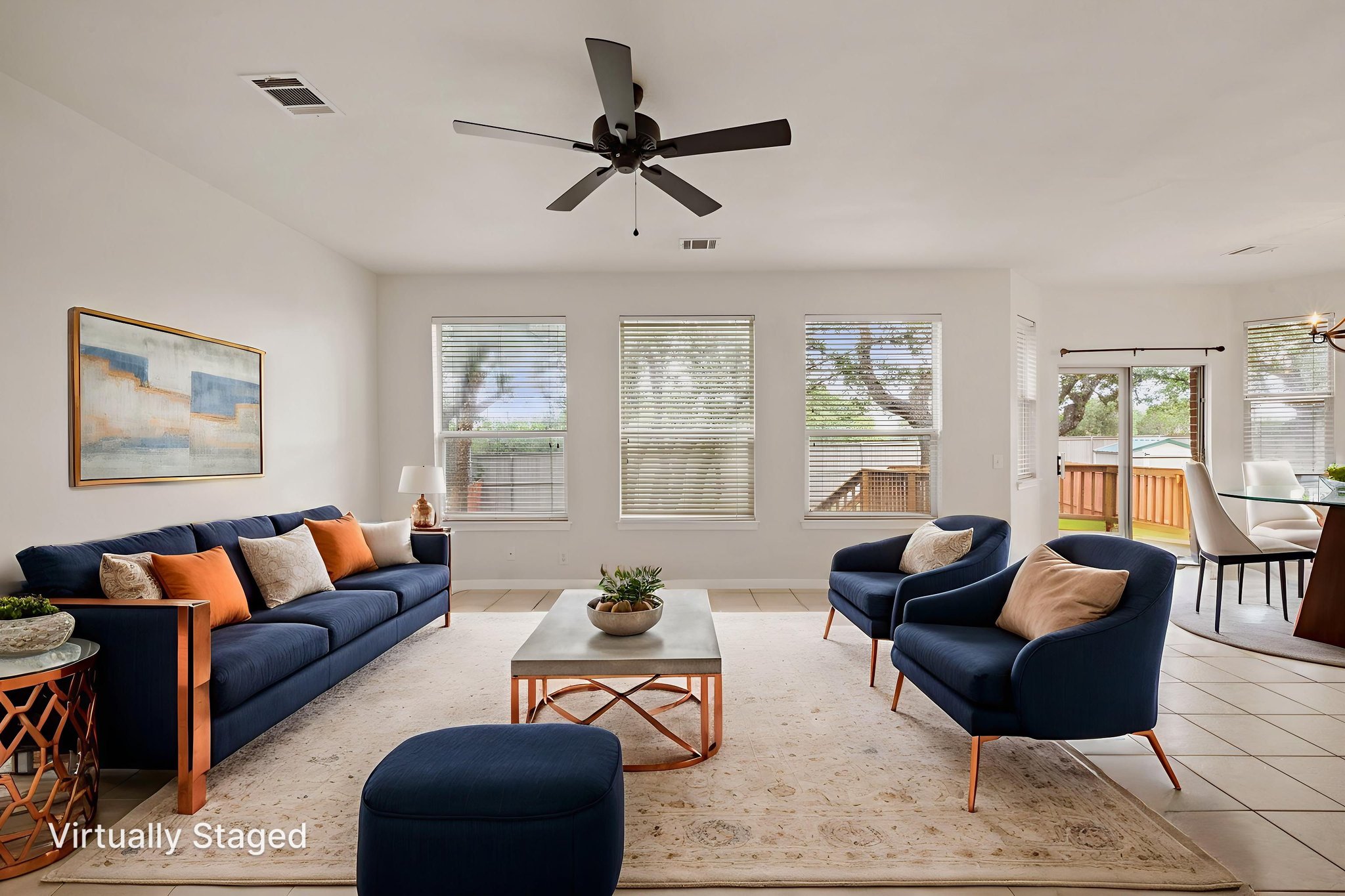 2732 Cascade Falls Drive Austin, TX 78738 - Photo 16 of 40 a living room with furniture and a large window