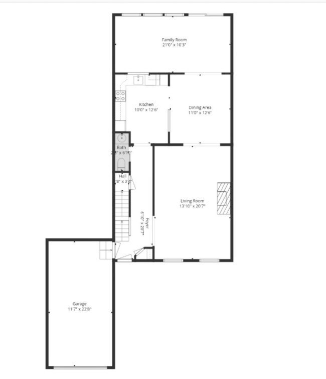 14 B Castle Hills Road, Unit 14B Agawam, MA 01001 - Photo 30 of 31 a picture of a room with a floor plan
