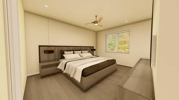 a kitchen with stainless steel appliances a refrigerator sink and cabinets
