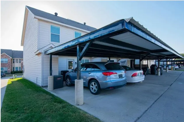 a view of parking garage