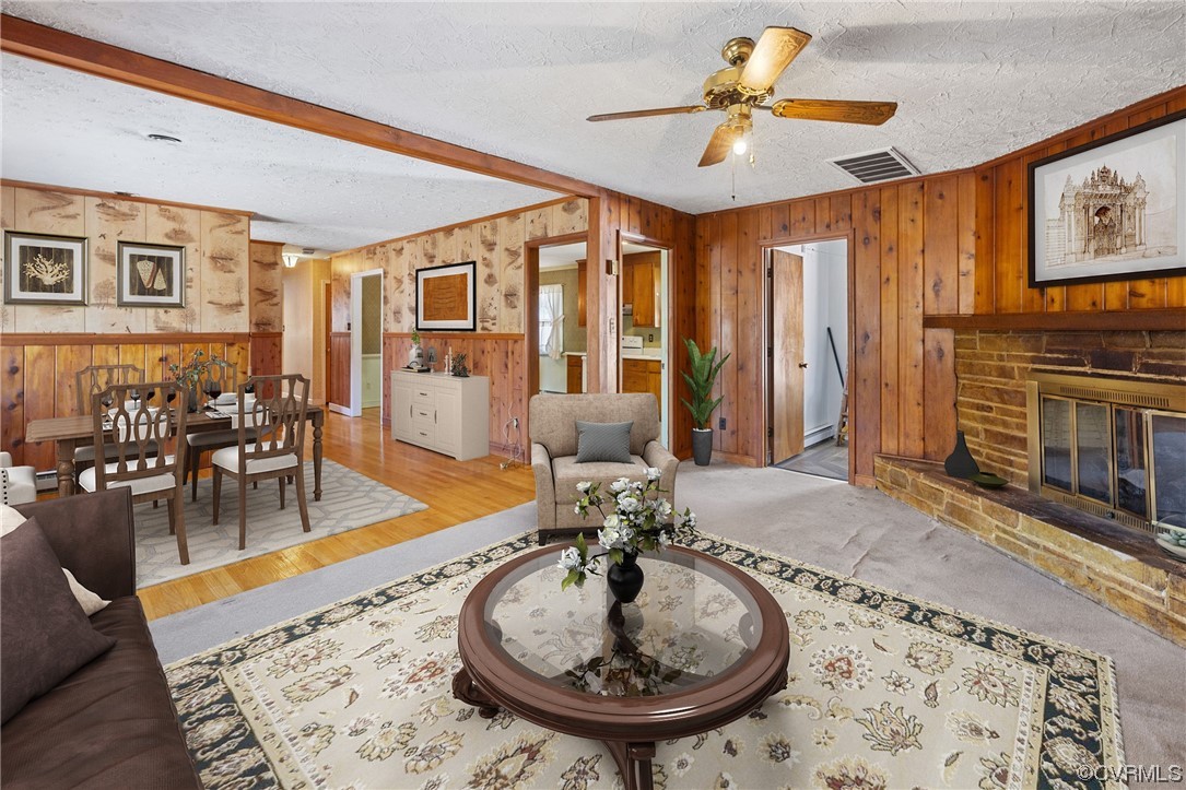 2408 Coxendale Road Chester, VA 23831 - Photo 5 of 26 a room with furniture and a fireplace