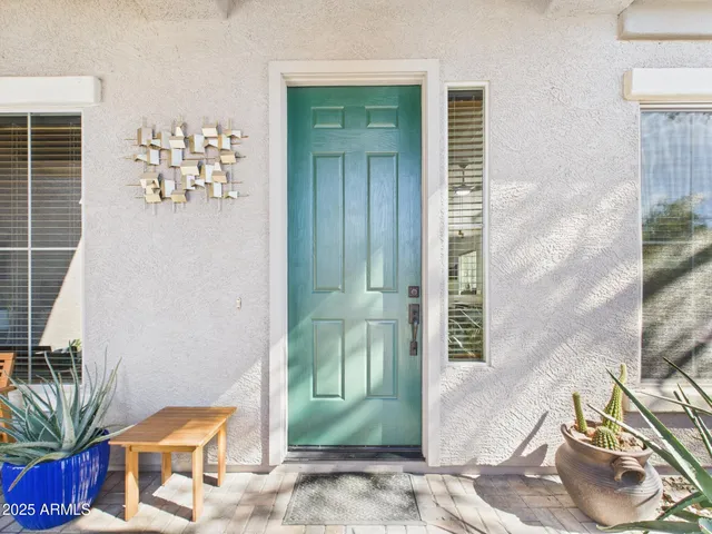 a view of a entryway door of the house