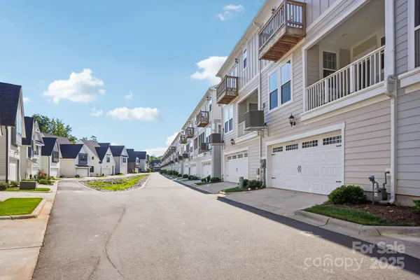 a view of a building with a swimming pool
